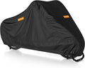 300D Motorcycle Cover Waterproof Outdoor, 96.5 inch Fits for Harley Davidson Sportster Iron 883/1200, Forty-Eight, Nightster, Nightster Special, Street 500/750, Honda Rebel 300/500/1100, Black