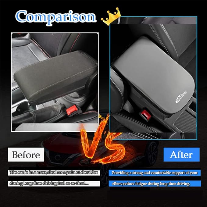 Advanced Car Center Console Pad, Memory Foam Car Armrest Cushion, Elbow Rest - Image 7