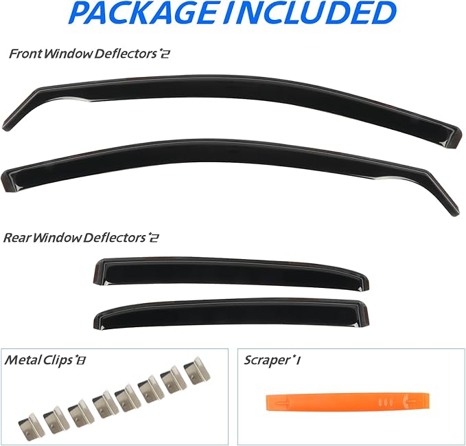 in-Channel Rain Guards for Toyota Camry 2018 2019 2020 2021 2022 2023 2024 - Image 5