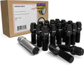 Wheel Accessories Parts 20 Pcs M14 x 1.50 Thread Acorn Seat Spline Lug Bolt Black Finish 33mm Shank Length Car Spline fits Land Rover Range Rover ｜ Volvo S60 S90 XC40 XC60 XC70 XC90 ｜ Older BMW