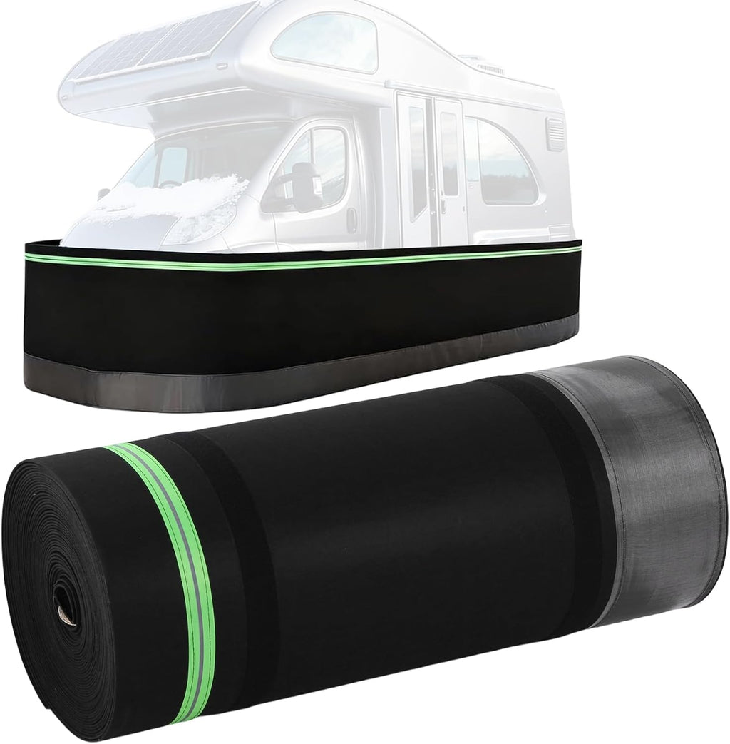 Generic Thick Mobile House Skirting Easy Installation Camper Skirting Waterproof 39.37ft Heightx85.3ft Length for Gardens Outdoor Use