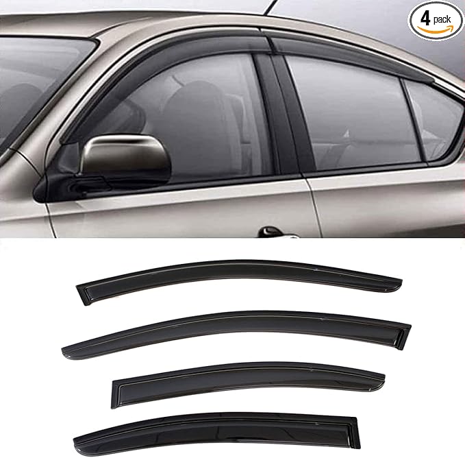 94100 Side Window Deflector Visor Rain Guard fit by Deebior
