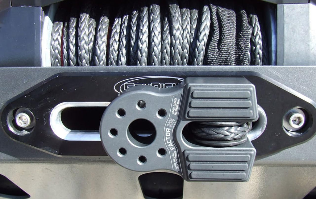 Factor 55 00050-04 Flatlink Original Folding Winch Shackle Bracket Max Load Rating 16,000 lb Ultimate Failure Greater Than 40,000 lb Ideal for 4x4 Off Road Adventures – Black