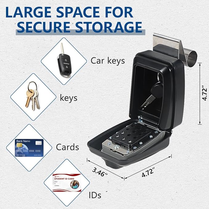 Car Window Lock Box for Turo, Portable Lockbox for Car Keys - Image 4