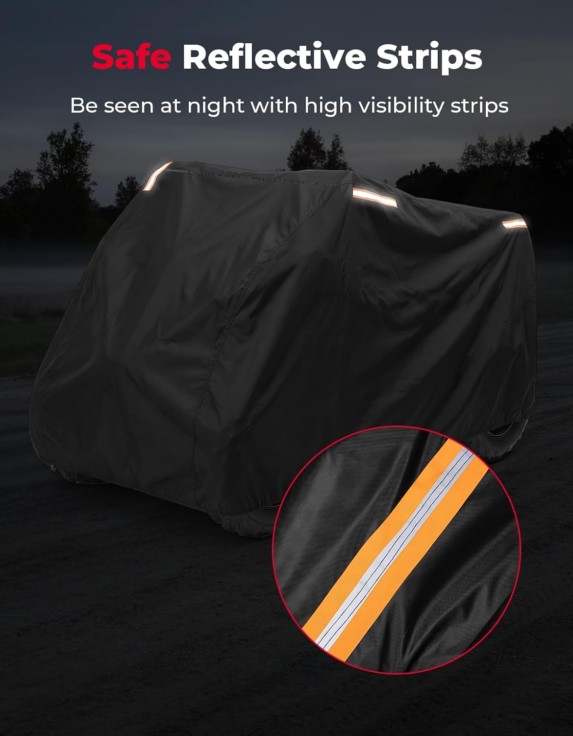 KEMIMOTO ATV Cover Universal, 4 Wheeler Cover Waterproof Outdoor Compatible with Raptor 700 700R YFZ 450R Fourtrax Recon Arctic Cat 300 TRX 250 Can-Am Kawasaki CFMOTO, 78.7''L X 43.3''W X 43''H