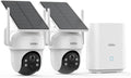 AOSU Security Cameras Outdoor Wireless, 2 Cam-Kit, No Subscription,