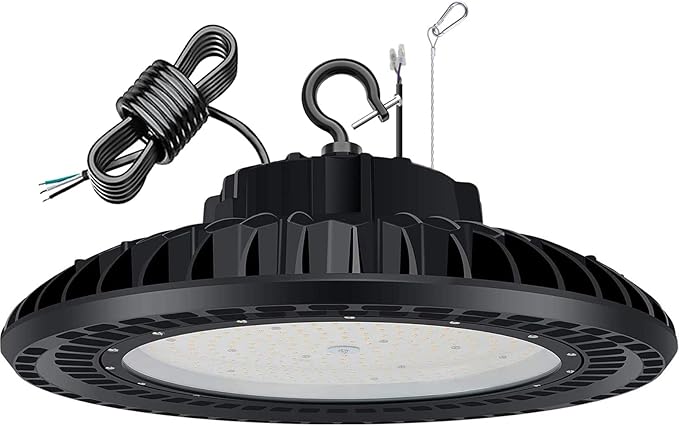 300W LED High Bay Light, UL&DLC Listed 41000LM Dimmable UFO High Bay Lights by YELLORE