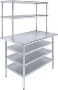 Amgood 30" x 48" Stainless Steel Work Table by AmGood