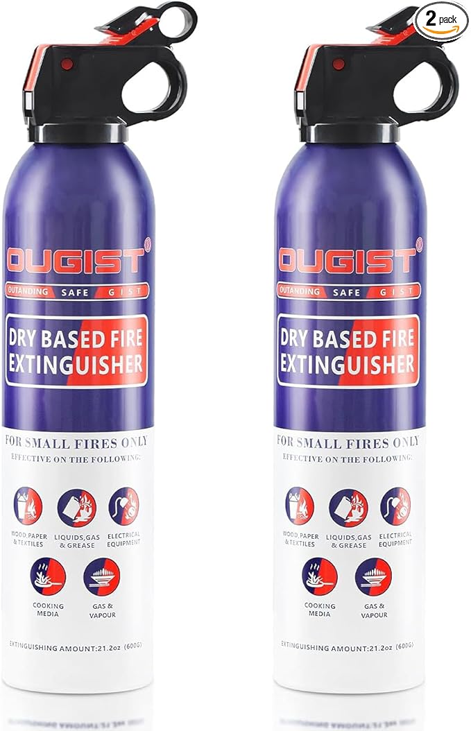 Fire Extinguisher for Home & Vehicle - 600g Fire Extinguisher | Grease & by Ougist