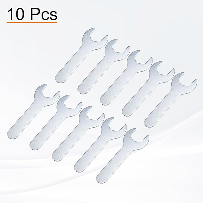 HARFINGTON 10pcs Small Wrench Open End Wrench 18x92x2mm Metric U-Shaped Single - Image 3