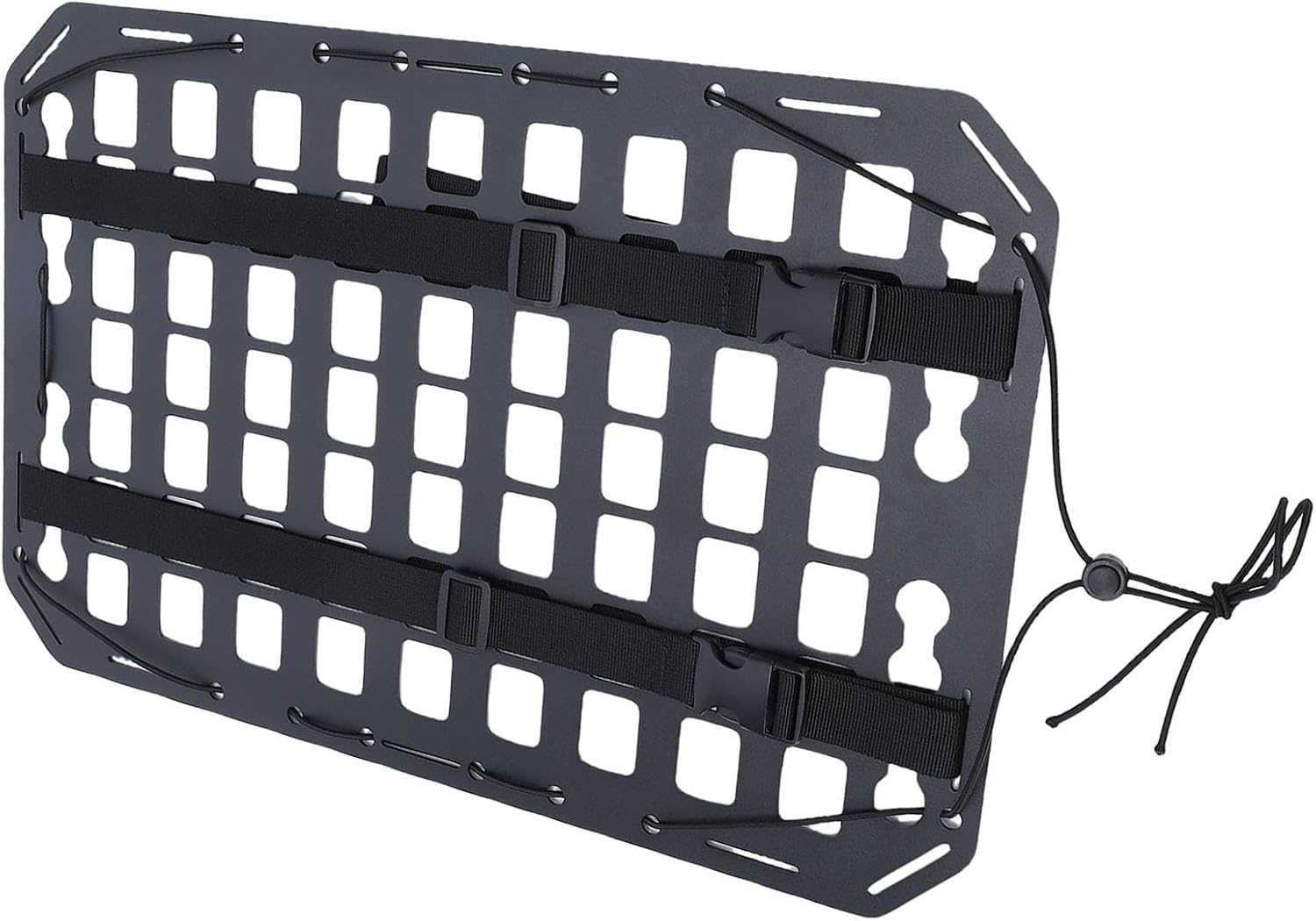 GOTOTOP Molle Panel, Aluminum Cargo Organizer with Versatile Storage, for SUV Truck RV Outdoor Gear