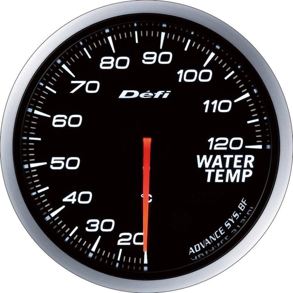 Defi DF10501 Advance CR Water Temperature Gauge, White, 60mm