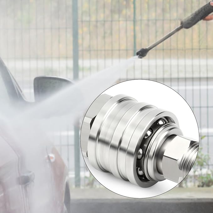 TAISHER 4PCS 304 Stainless Steel Pressure Washer Adapter Kit, Quick Connect - Image 7