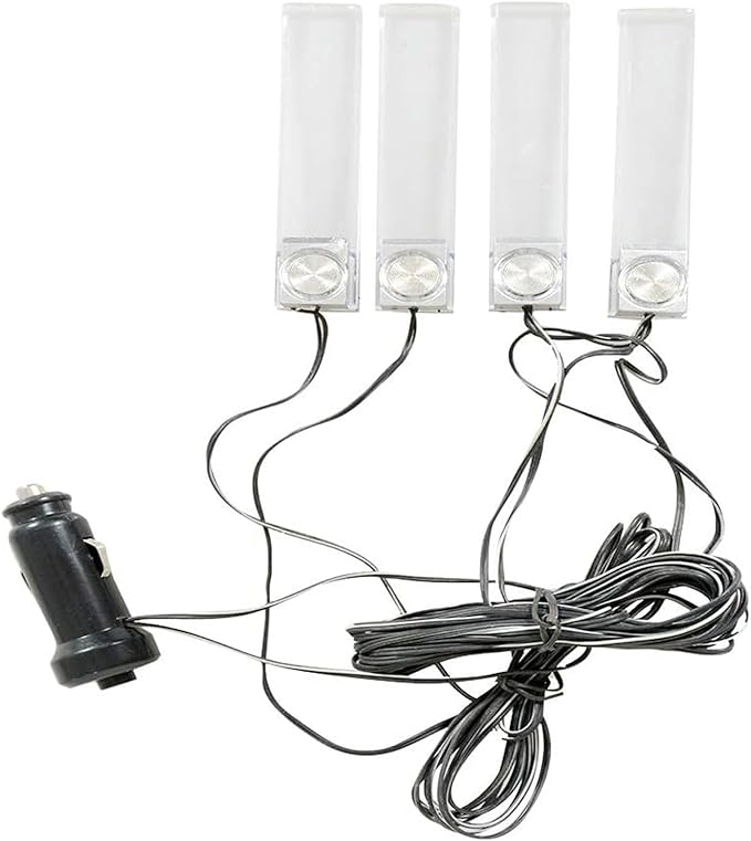 Interior Car Footwell Lights, LED Car Strip Lights, 4 in 1 12V Car Auto - Image 6