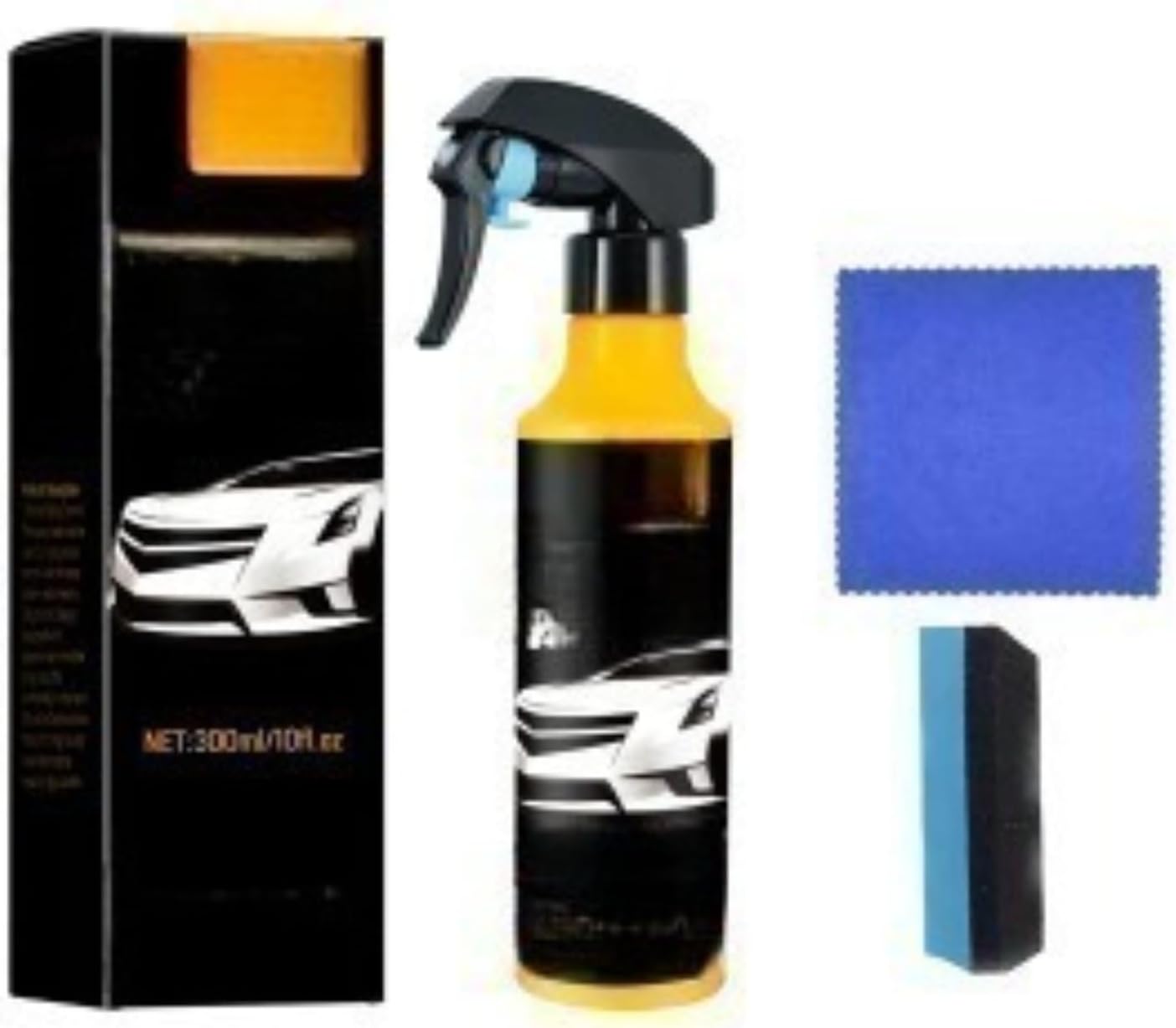 Car Adhesive Remover Spray, 120ml, Safely Remove Sticker Residue, Sap and Tar from Auto Paint, Quick, Clear-Coat Safe Cleaning Formula, Restores Gloss (Car Polish Spray - 120ML)