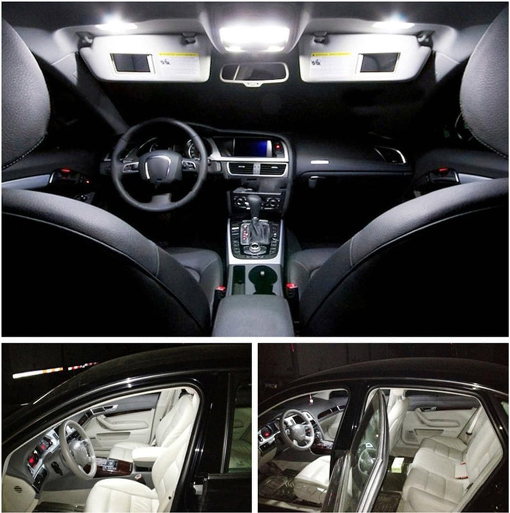 KAFEEK 20x T10 Wedge 194 168 2825 W5W LED Bulbs, Super Bright 3-3030 Chipset, CAN-Bus Error Free, Interior Lights, License Plate Dome Map Door Courtesy Park Lights,Xenon White