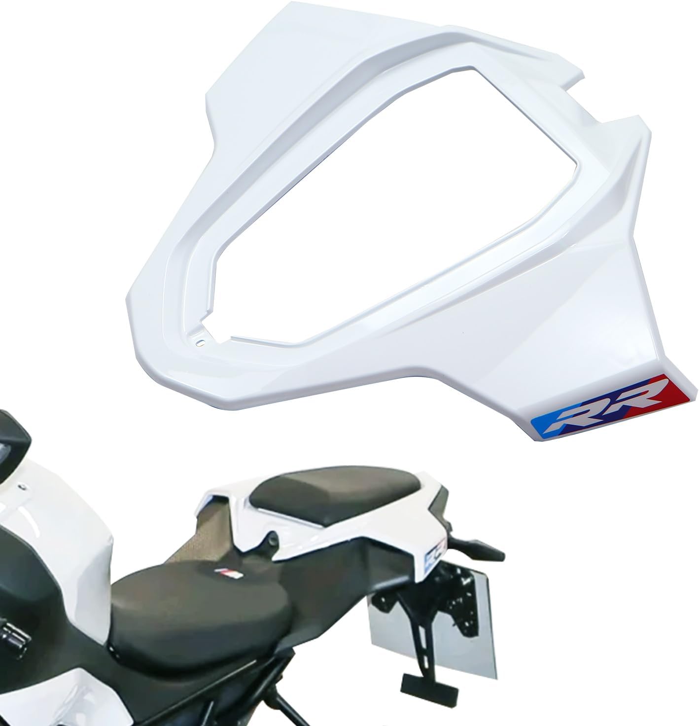 Motorcycle Cover Cowl Fairing Kit Fits for S1000RR M1000RR 2023 2024 2025 Rear Tail Fairing (White)