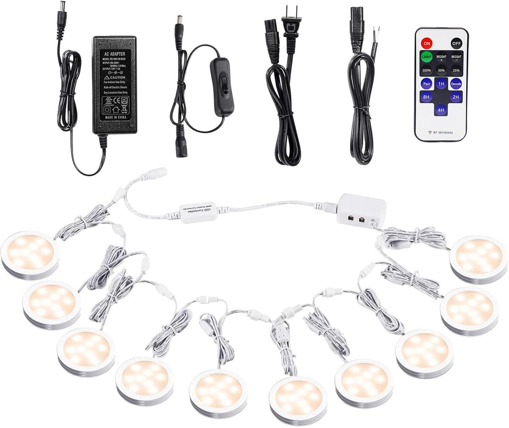 aiboo linkable under cabinet led lighting 12v dimmable, main product view