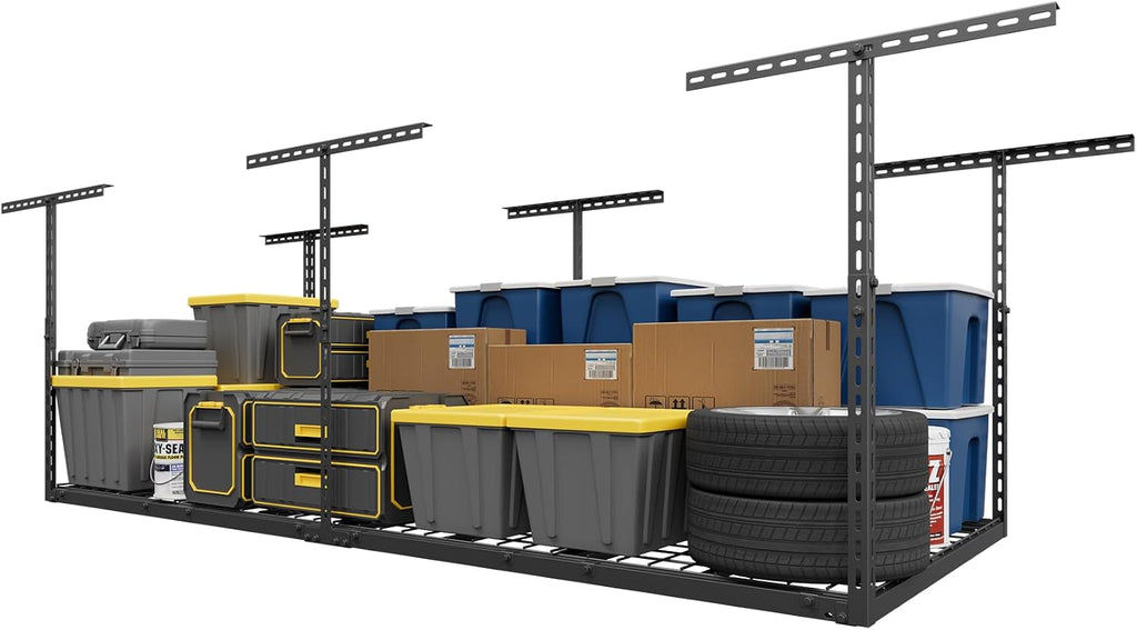 3x8ft overhead garage storage rack 750lbs capacity, 26"-40", main product view