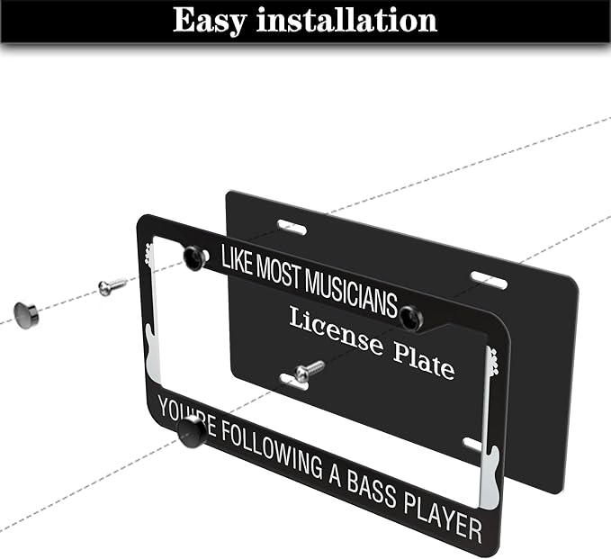 License Plate Frame Holder Black and White License Plate Frames Like Most - Image 7