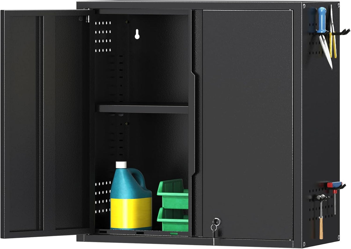 coolsun 26" h garage wall cabinet with lockable, main product view