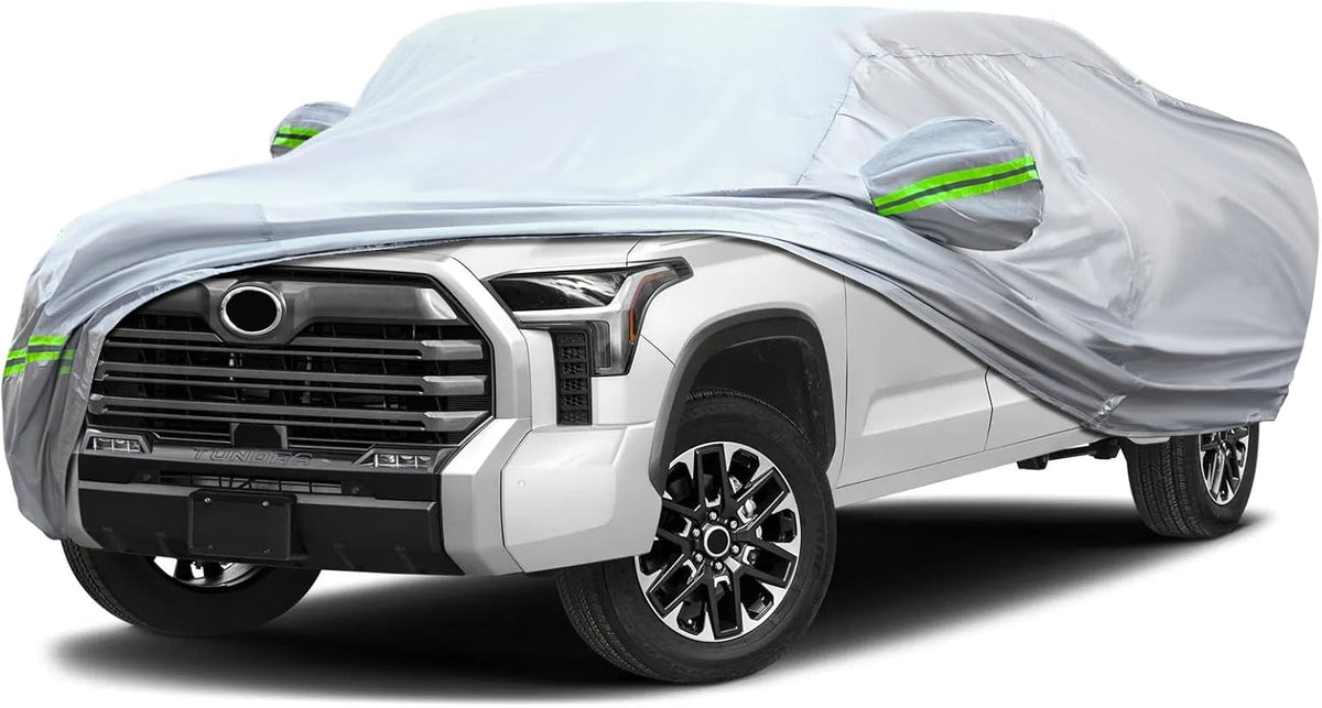 KEYOOG 6-Layer Full Car Cover Is All-Weather Waterproof, Heavy Outdoor Pickup