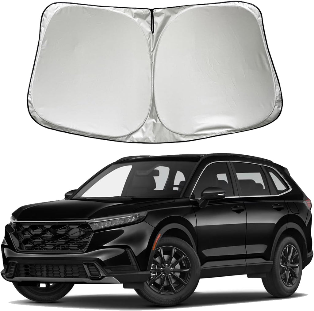 Car Windshield Sun Shade Sunshade Compatible with Honda CRV CR-V 2027 2026 2025 2024 2023 LX EX EX-L EX-L Navi Hybrid Sport Touring Accessories, Car Front Window Sun Shield Visor