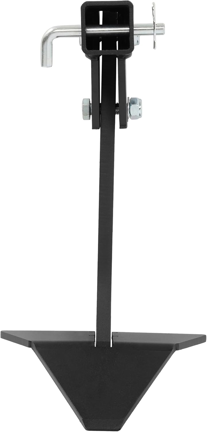 ALMULOO Hitch Mounted Trencher Compatible with CAT 0 CAT 1 with 2" Receiver Adapters Black Trenching Subsoiler Steel Powder Coated