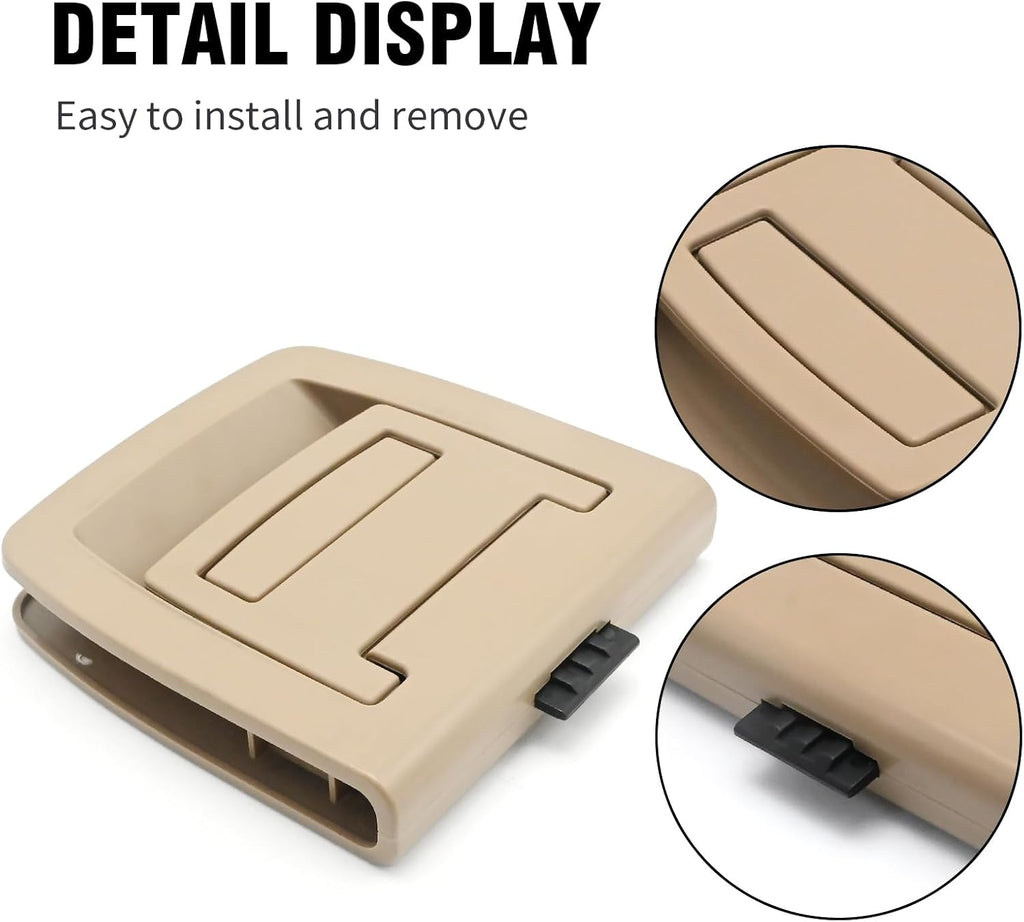 UOIENRT 51479120283 Rear Trunk Mat Handle Replacement for BMW X5 E70/F15 2006-2018, X6 E71/F16 2008-2019, 5 Series E60/F11/F07 2003-2016, Replaces 51477267484(Beige)