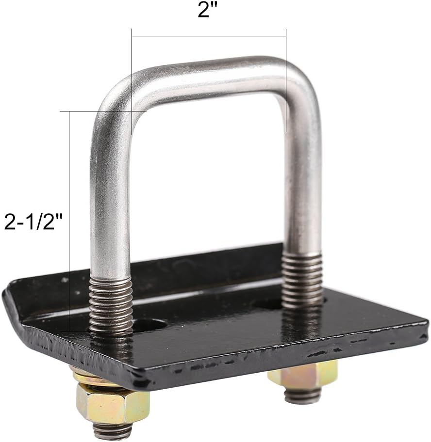 CZC AUTO Hitch Tightener, Heavy Duty Anti-Rattle Stabilizer for 1.25" and 2" Hitches, Reduce Movement from Hitch Tray Cargo Carrier Bike Rack Trailer Ball Mount, Rust Free (2 Pack, Carbon Steel)