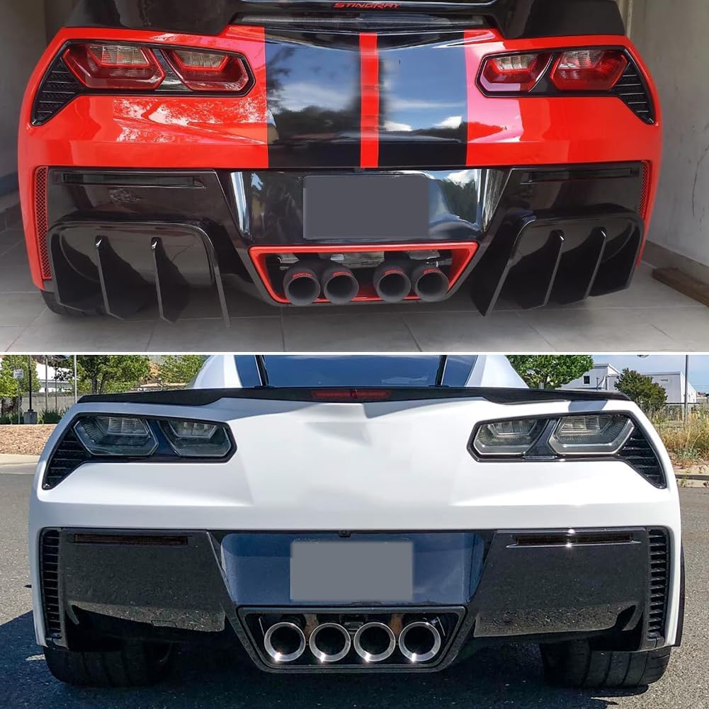 Smoked Lens For 2014 2015 2016 2017 2018 2019 Chevrolet Chevy Corvette C7 Reflector Tail Light Housings 22813423, 23370176 84031887