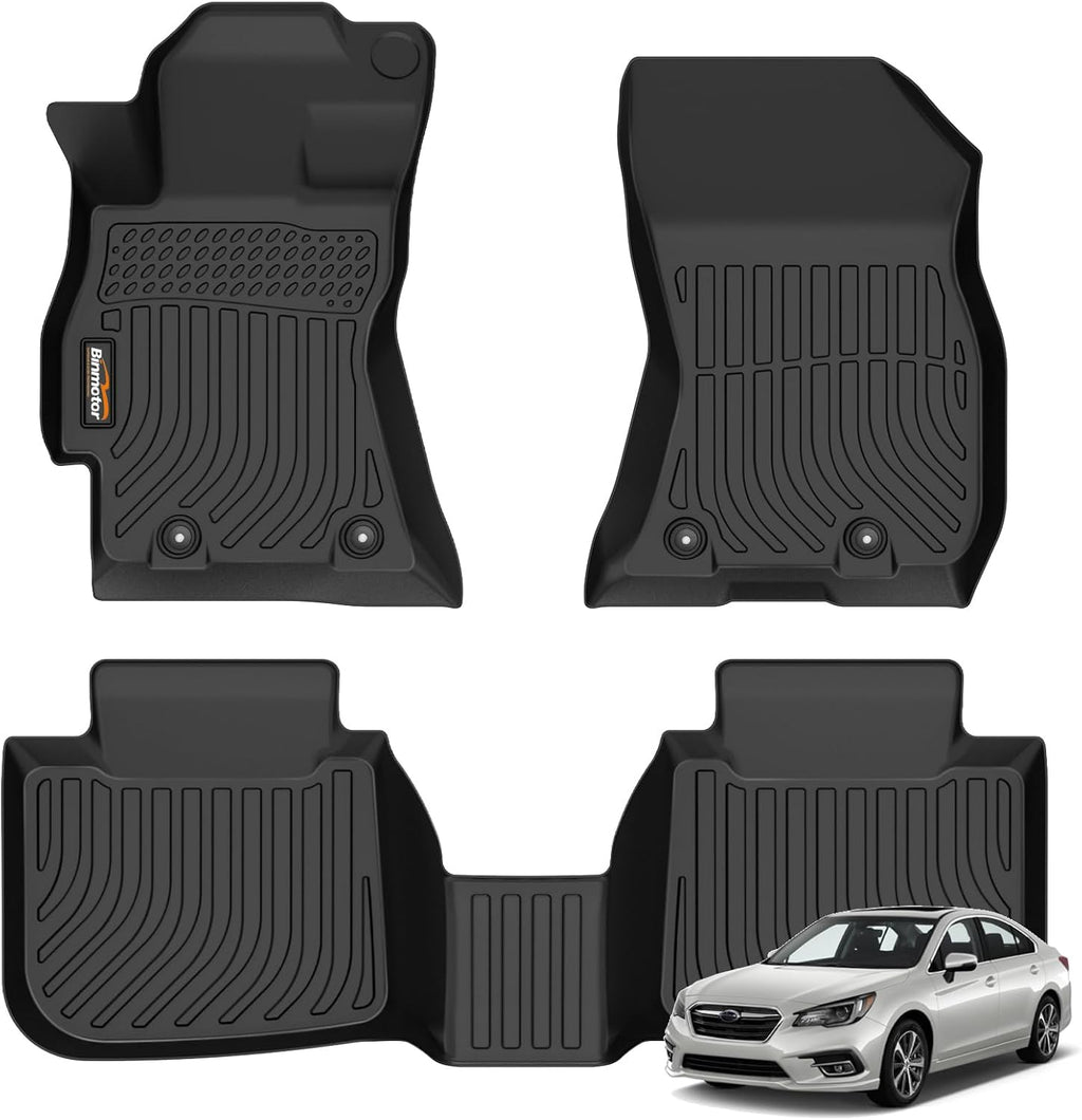 Binmotor-Floor Mats for Subaru Legacy/Outback 2015-2019, 2 Rows All Weather Car