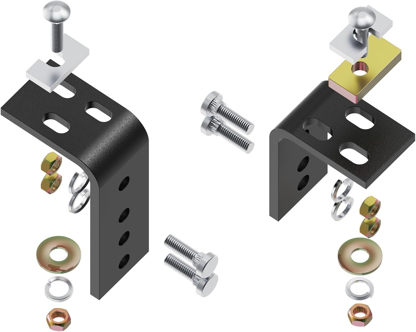 Universal Installation Kit w/Hardware and Brackets Compatible with Reese 5th Wheel Trailer Hitches #30035 & #58058 (10 - Bolt Design)