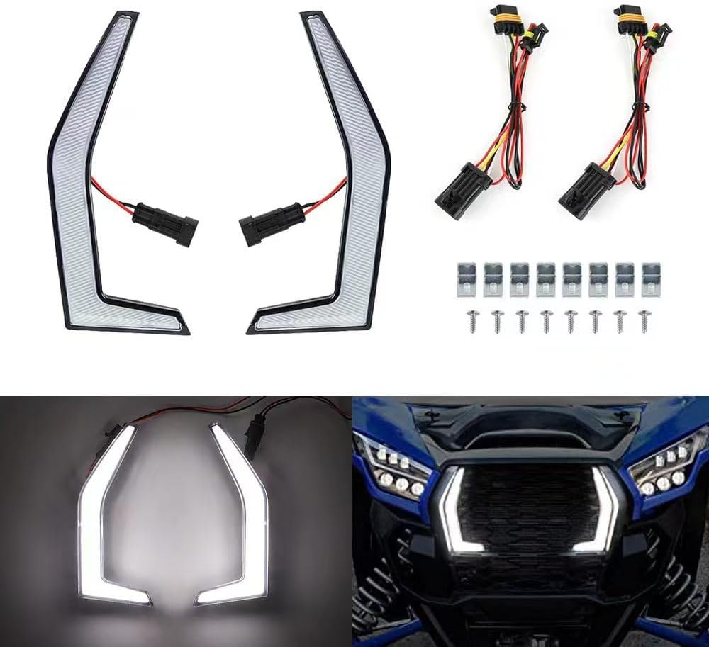 Dasbecan Front DRL LED Daytime Running Lights Compatible with 2020-2022 Kawasaki Teryx KRX 1000