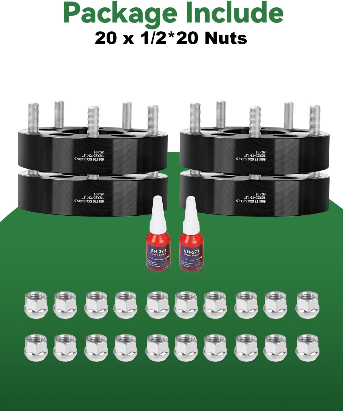 5x4.5 to 5x5.5 Wheel Adapters Change Bolt Pattern, 1.5 Inch Conversion 5x114.3 to 5x139.7 Wheel Adapters Spacers 73mm hub core with 1/2 Studs for Wrangler Cherokee Libetry Explorer Ranger Edge