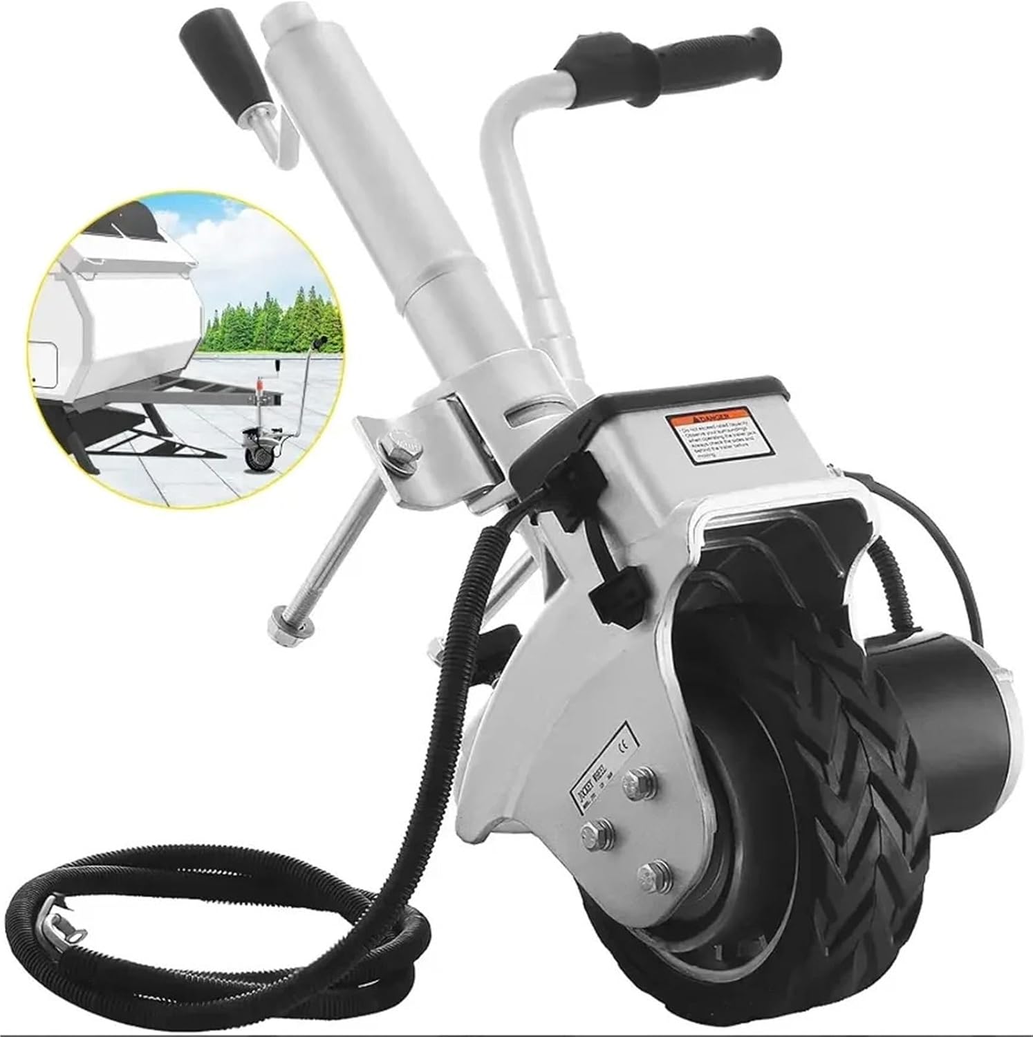 Car Moving Dolly Motorized Trailer Jack Rv Mover Dolly Easy Trailer Moving to Hitch Wheels 350W Trailer Mover