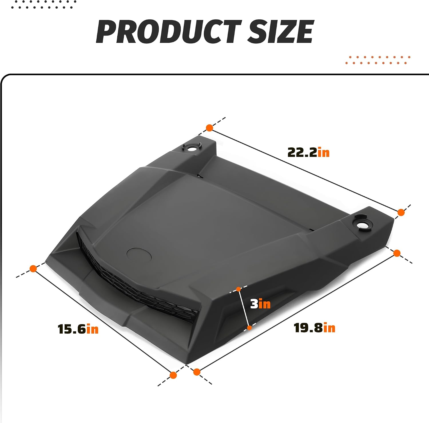 KUAFU Hood Scoop Air Intake Compatible With 2014-2018 Polaris RZR XP 1000 2014-2018 RZR XP 4 1000/XP 1000 2016-2020 RZR 1000 S 2015-2020 RZR 900/S/XC Vent Replacement for 2881467