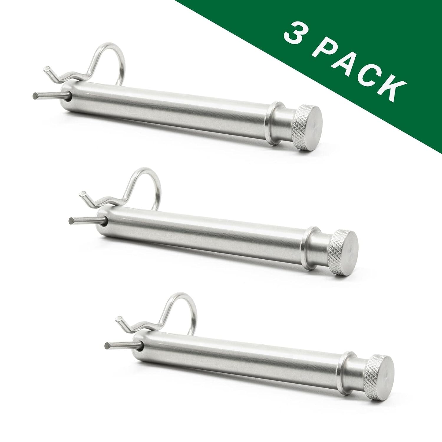 TS35010 Stainless Steel Replacement Hitch Pins & Clips for B&W 2" & 2.5" Tow and Stow - RuggedXL
