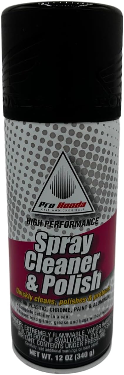 Cyclemax Three Pack compatible with Honda Spray Cleaner & Polish 08732-SCP00 Contains Three 12oz Cans and a Funnel