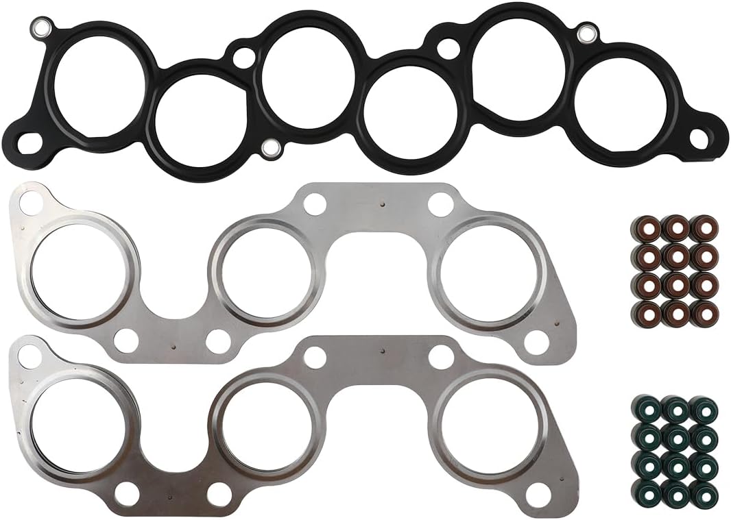 Head Gasket Set for HS9592PT, HS9295PT-1, HS9592PT-2, HGS963 | Fit Lexus ES300 RX300 Fit Toyota Avalon Camry Highlander Sienna 1999-2006 3.0L 2995CC V6 DOHC, (24 Valve), Eng Code "1MZFE"