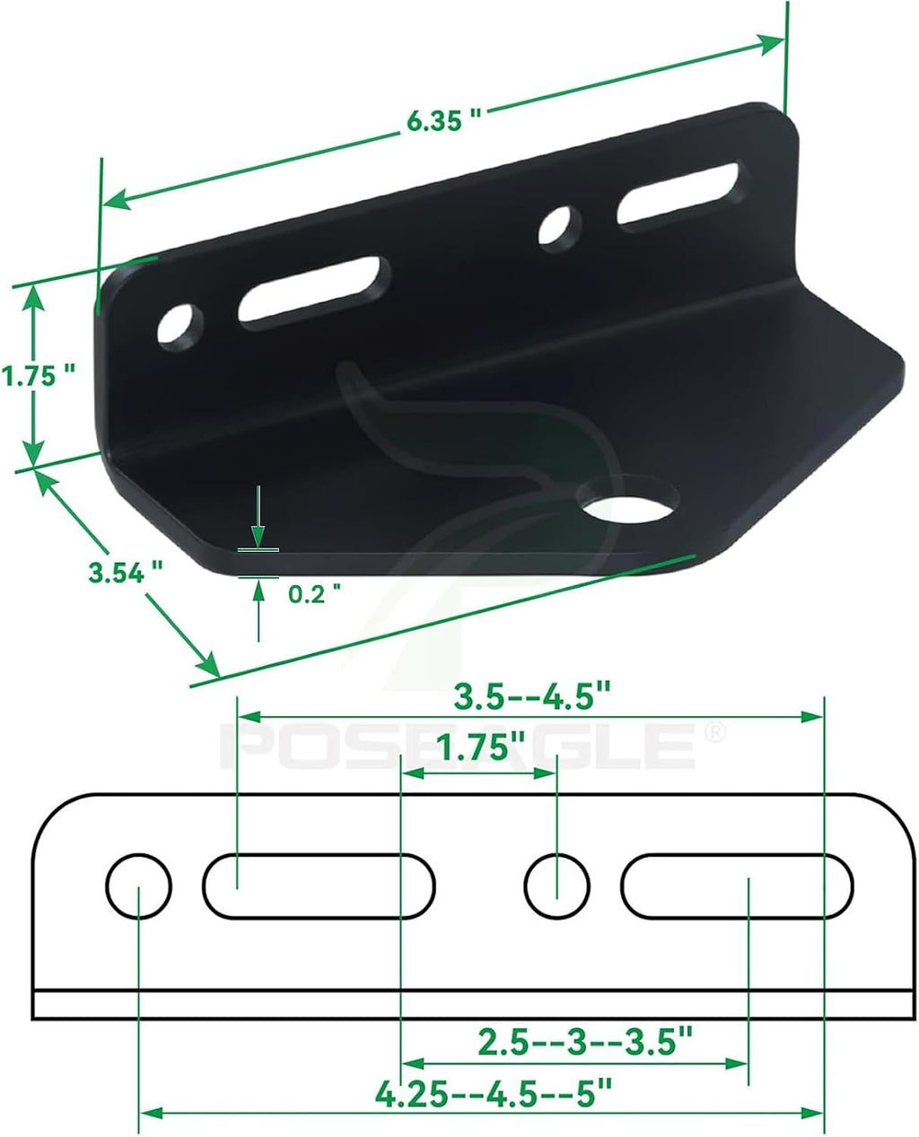[Upgraded Universal Heavy Duty Zero Turn Mower Trailer Hitch | Include Chrome Trailer Hitch Ball, 3,500 lbs, 2 Inch Diameter, 3/4 x 2-Inch Shank and L Socket Wrench