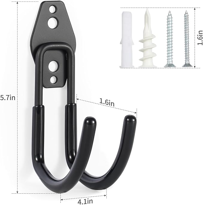 Garage Hanging Hooks Wall Mount, Garage Tool Storage Hooks, Wall Hangers - Image 2