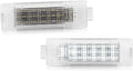 2Pcs Compatible With Alfa Romeo 147 156 159 166 4C Brera Compatible With Giulia Giulietta Mito Compatible With Stelvio Spider White Luggage Trunk Door Glove Box Light