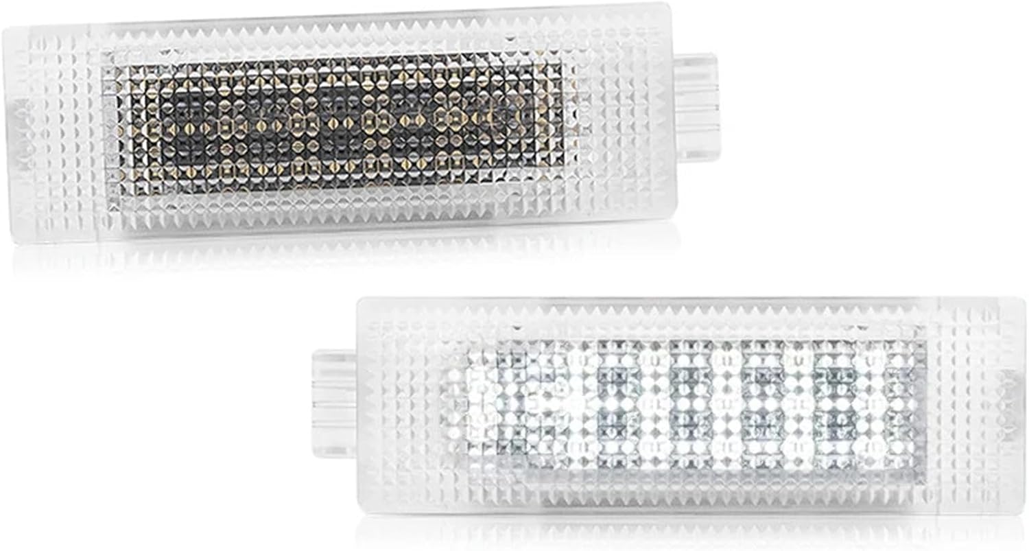 2Pcs Compatible With Alfa Romeo 147 156 159 166 4C Brera Compatible With Giulia Giulietta Mito Compatible With Stelvio Spider White Luggage Trunk Door Glove Box Light