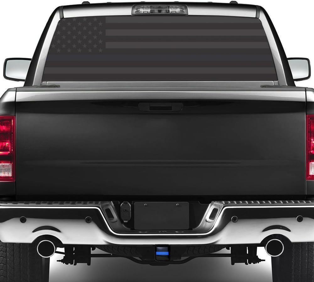 Reflective Trailer Hitch Cover Tube Plug Insert (Fits 2" Receivers, Thin Blue Line)