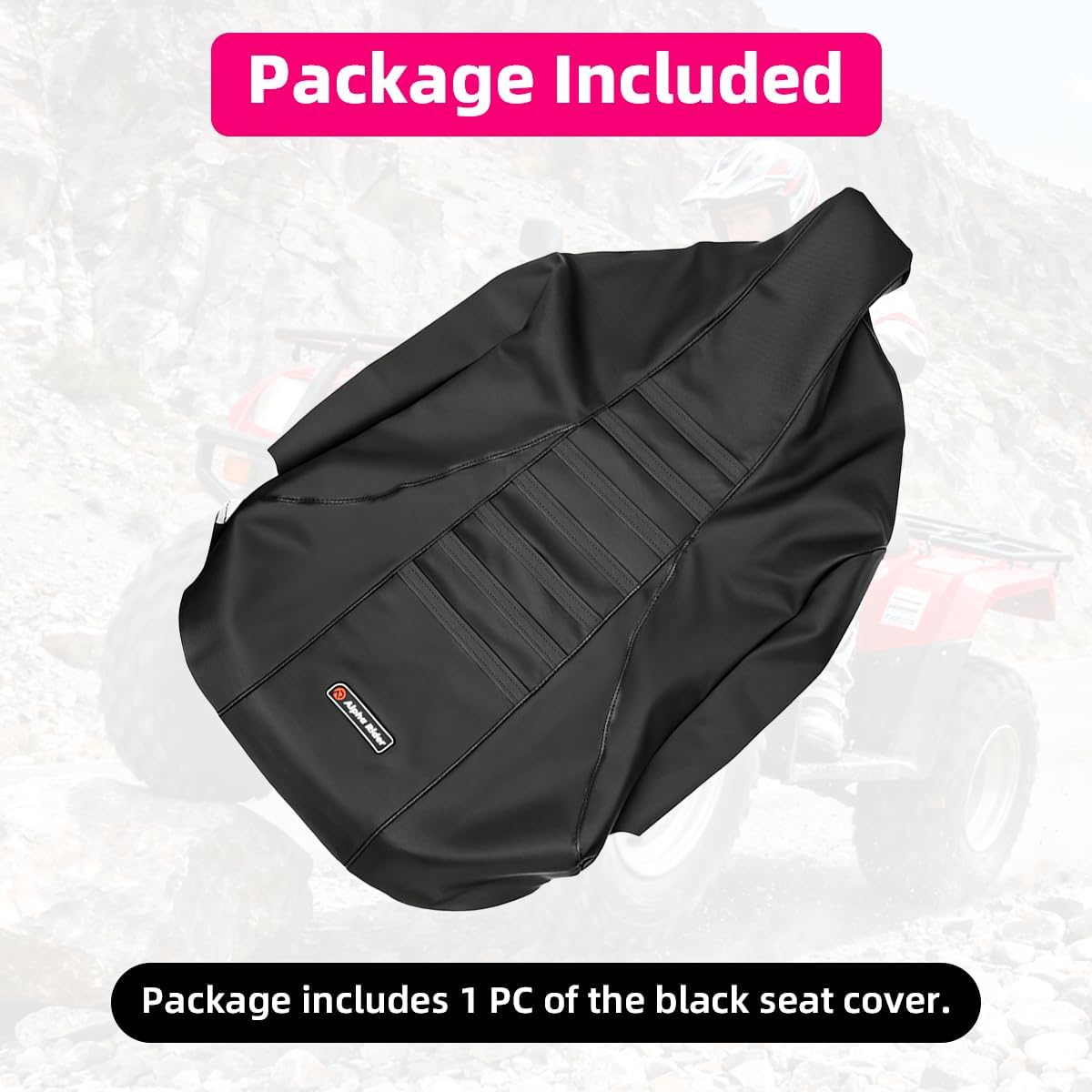 MOTOQUEEN for Suzuki LTZ 400 Z400 2003-2008 ATV Seat Cover Seat Protector - Black