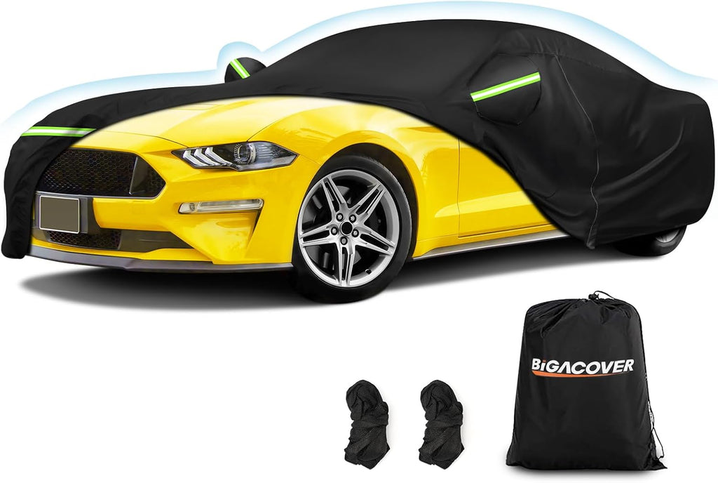 for Mustang Full Car Cover Waterproof All Weather, Outdoor Car Covers