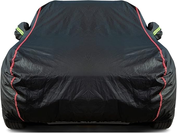 Breathable New Material, Waterproof Car Cover, Locks and Zipper Doors, by QUYDDC