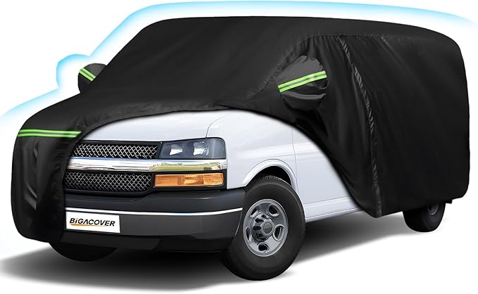 Car Cover for Express Van/GMC Savana Cargo Van 1500/2500/3500 1996-2025 by BIGACOVER
