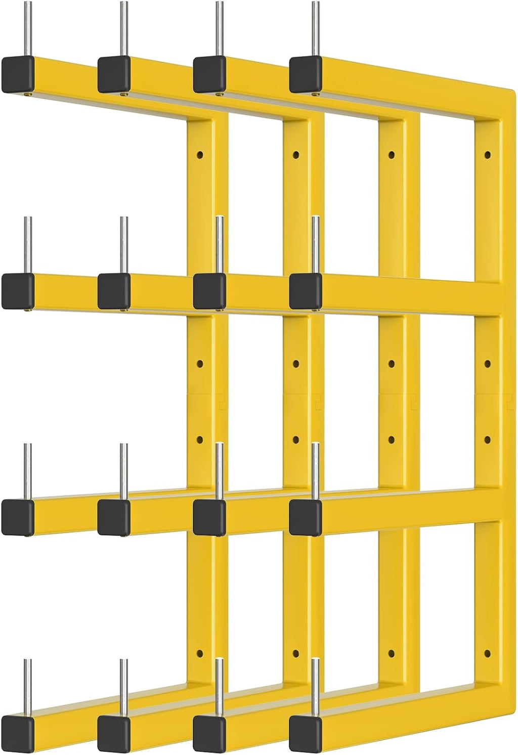 4-Pack Lumber Storage Rack, Wood Storage Racks Wall Mount, Heavy Duty Garage